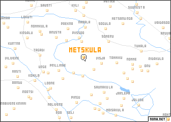 map of Metsküla