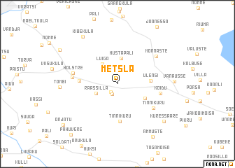 map of Metsla