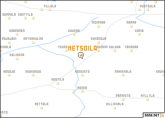 map of Metsoila