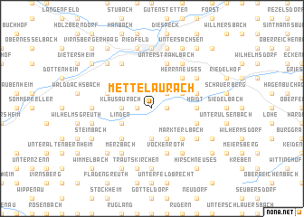 map of Mettelaurach