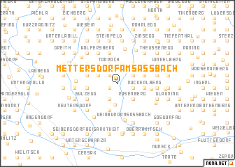 map of Mettersdorf am Saßbach