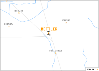 map of Mettler