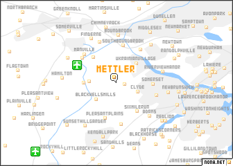 map of Mettler