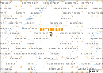 map of Mettweiler