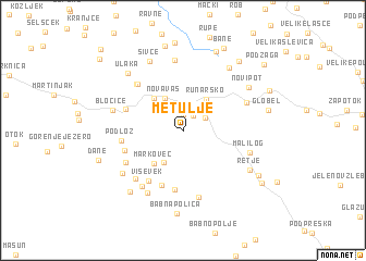 map of Metulje