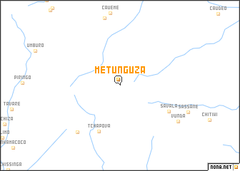 map of Metunguza