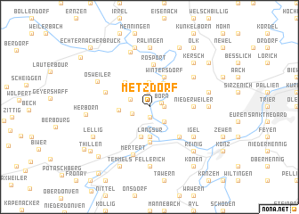 map of Metzdorf