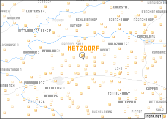 map of Metzdorf