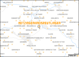 map of Metzingen Kreis Reutlingen