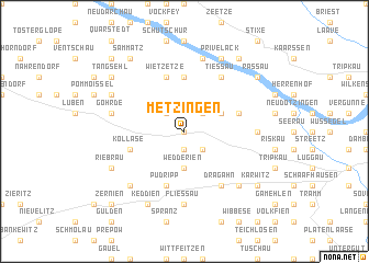 map of Metzingen