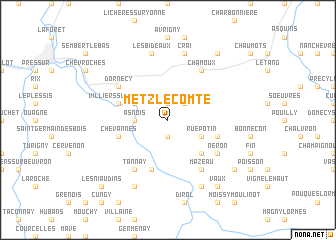 map of Metz-le-Comte