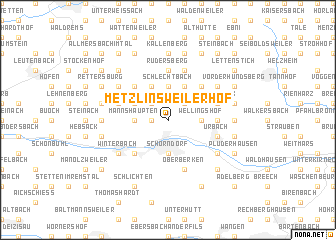 map of Metzlinsweilerhof