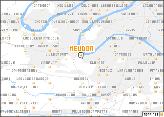 map of Meudon