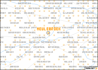 map of Meulebroek