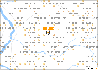 map of Meung