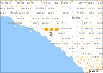 map of Meunier