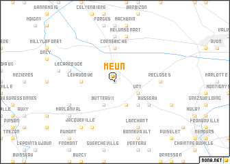 map of Meun