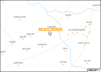 map of Meux Corner