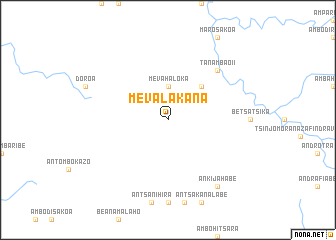 map of Mevalakana