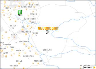 map of Mevo Modi‘im