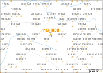 map of Méwindo