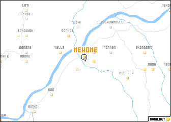 map of Mewomé