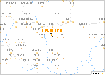 map of Méwoulou