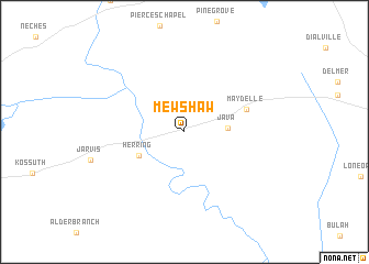 map of Mewshaw