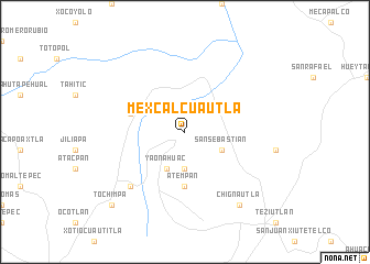 map of Mexcalcuautla