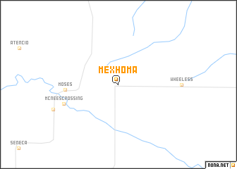 map of Mexhoma