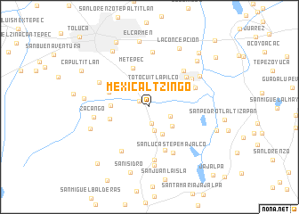 map of Mexicaltzingo