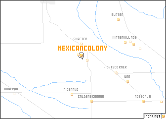 map of Mexican Colony