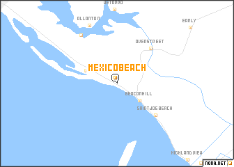 map of Mexico Beach