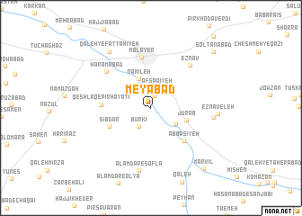 map of Meyābād