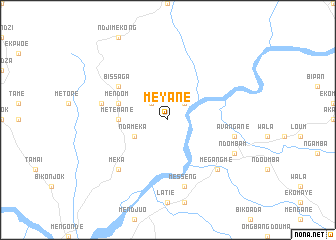 map of Meyané