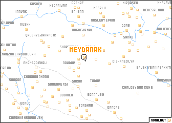 map of Meydānak