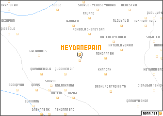 map of Meydān-e Pā\