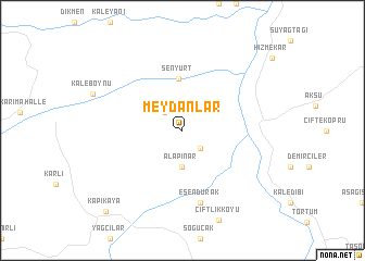 map of Meydanlar