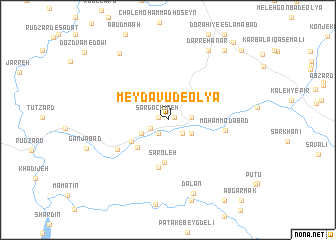 map of Meydāvūd-e ‘Olyā