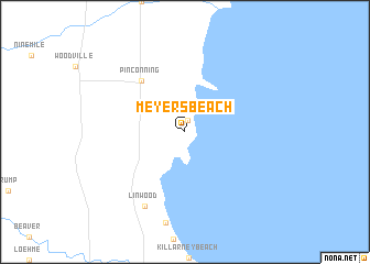 map of Meyers Beach
