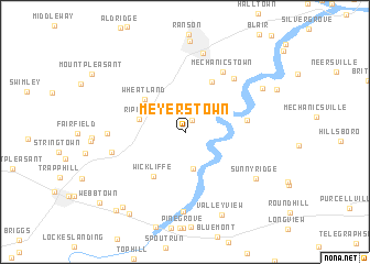 map of Meyerstown