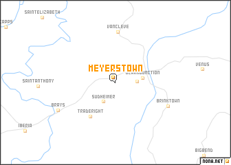 map of Meyerstown