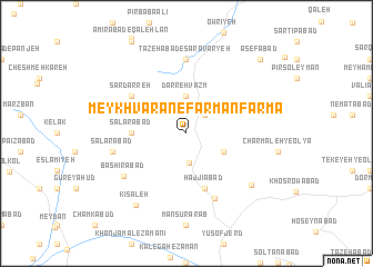 map of Meykhvārān-e Farmānfarmā