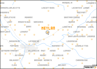 map of Meylan