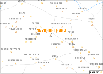 map of Meymanatābād