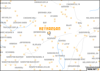 map of Meymardān