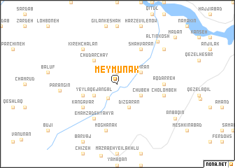 map of Meymūnak