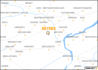 map of Meynes