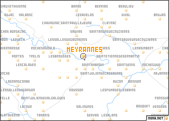 map of Meyrannes