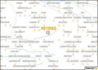 map of Meyrieu